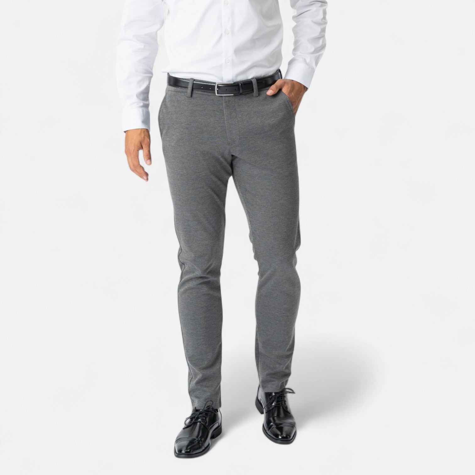 Performance Pants til Mænd i Mørkegrå Stretch