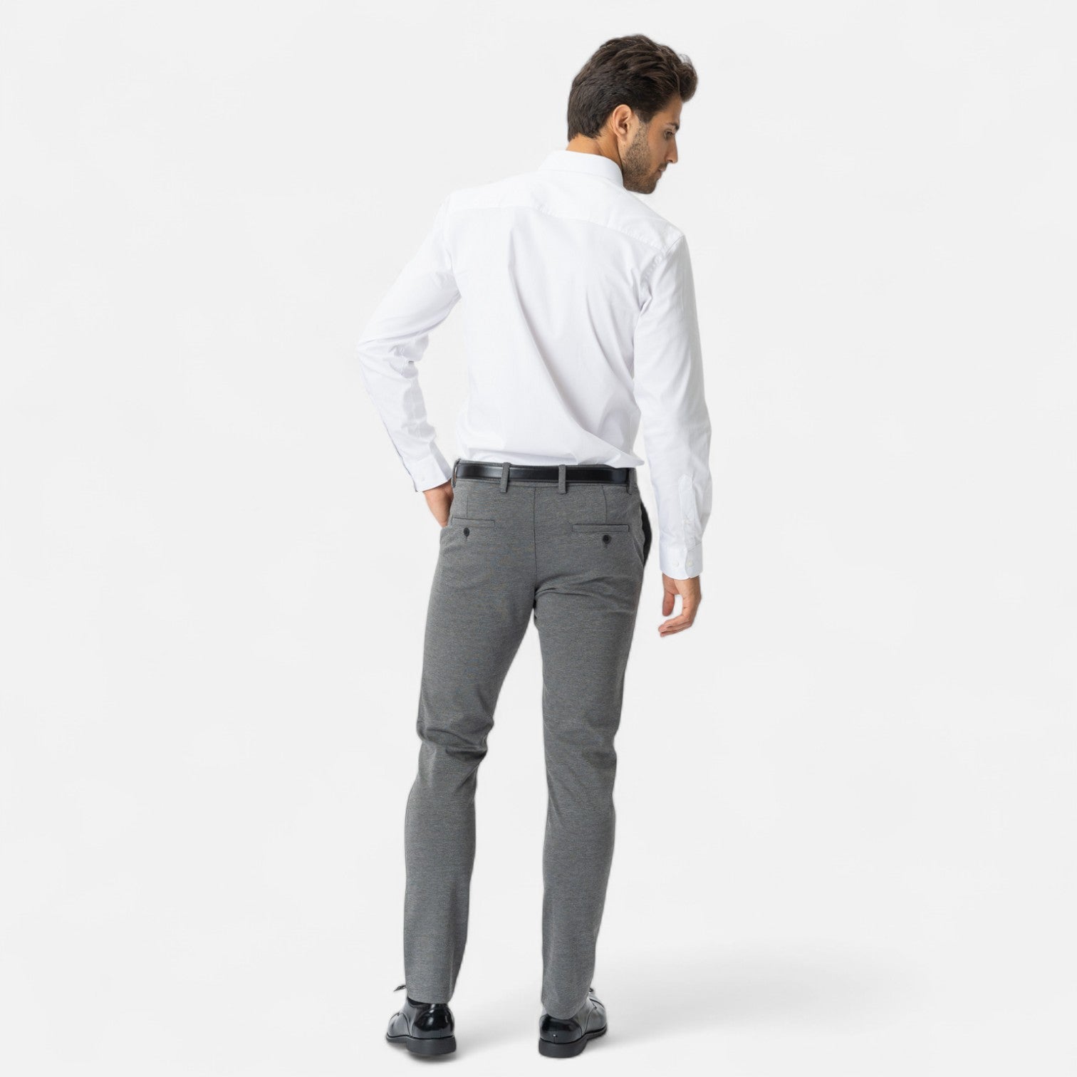 Performance Pants til Mænd i Mørkegrå Stretch